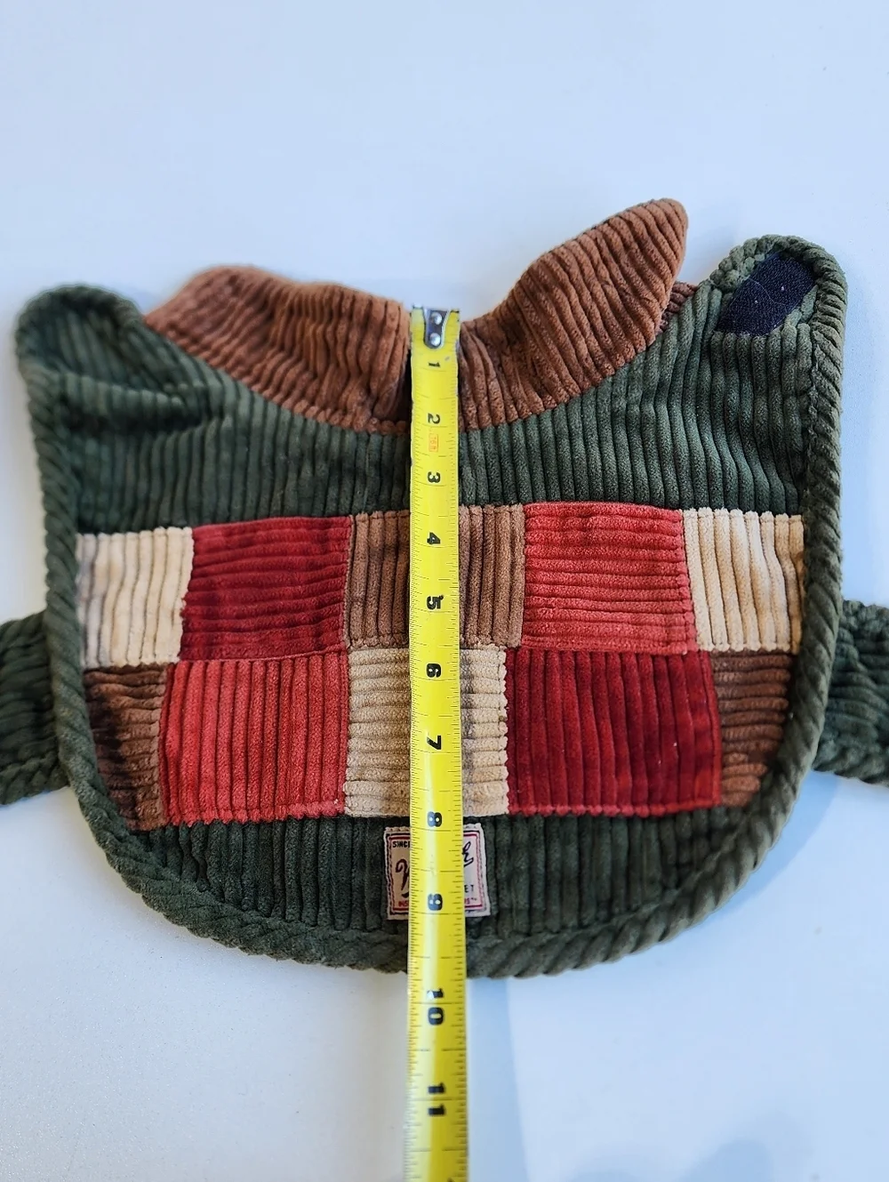Woolrich Pet Dog Corduroy Patchwork Coat Vest Fall Winter Jacket OS